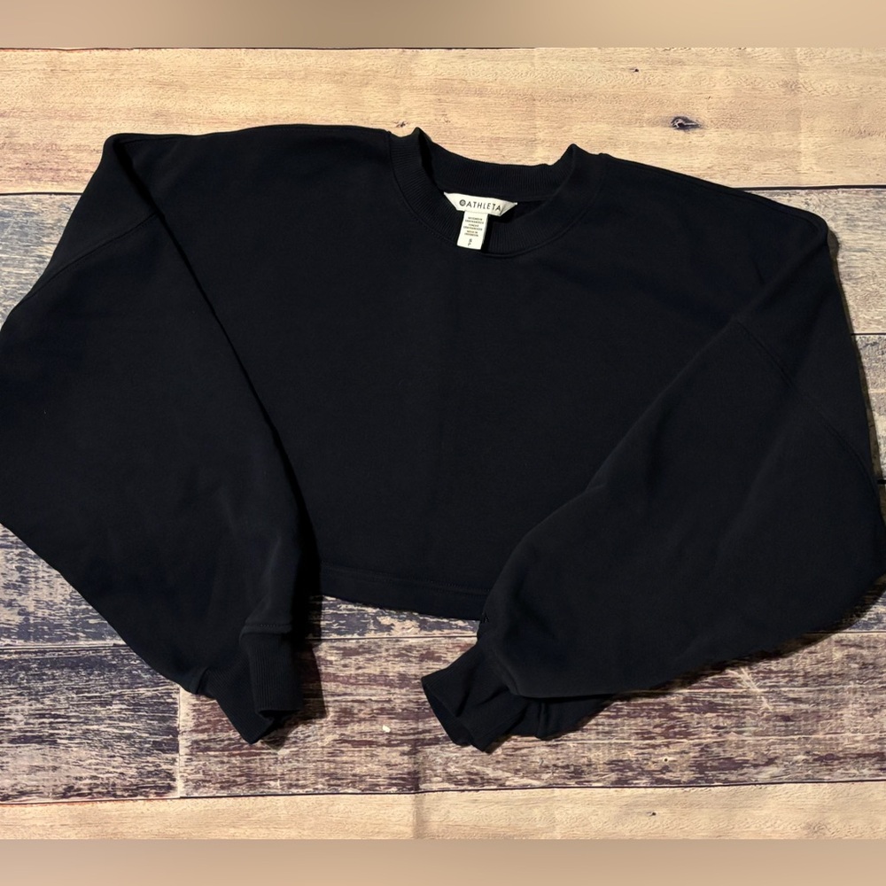 Athleta Navy Crewneck Sweatshirt